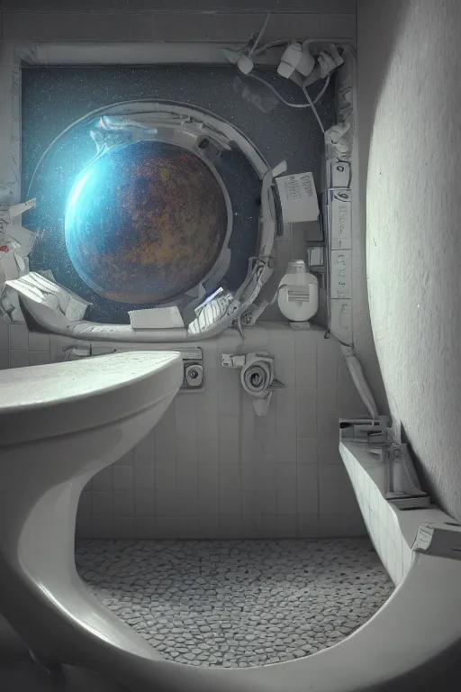 Prompt: a galaxy in a toilet, cinematic, realistic, intricate detail, finely detailed, small details, extra detail, photorealistic, symmetrical, high resolution, 3D, PBR, path tracing, volumetric lighting, octane render, arnold render, 8k