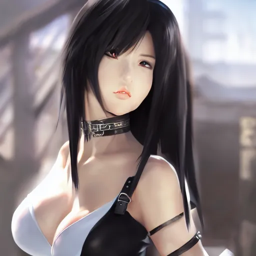 Image similar to alternate outfit of tifa lockhart by wlop, rossdraws, mingchen shen, bangkuart, sakimichan, yan gisuka, jeongseok lee, artstation, 4k