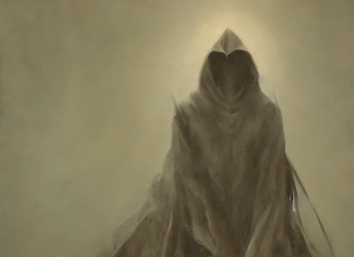 Prompt: portrait painting of nazgul, atmospheric lighting, natural lighting, nazgul from lord of the rings, sandman endless, by zdzisław beksinski and henry fuseli
