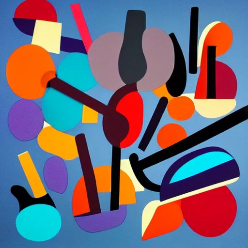Image similar to by stephen ormandy flax graceful. the mixed mediart is a gestural abstraction of a drummer in the midst of an improvised solo. a sense of rhythm & movement in the work.