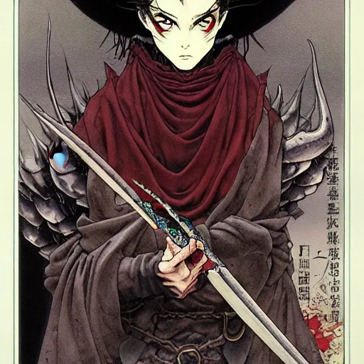 Image similar to prompt : portrait of diablo character painted in miyazaki color style drawn by katsuhiro otomo and takato yamamoto, inspired by fables, china doll face, smooth face feature, intricate oil painting, high detail, sharp high detail, manga and anime 2 0 0 0