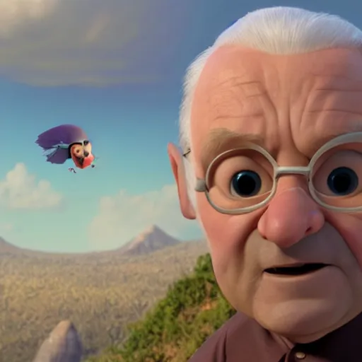 Image similar to anthony hopkins as a pixar disney character from up ( 2 0 0 9 ), unreal engine, octane render, 3 d render, photorealistic