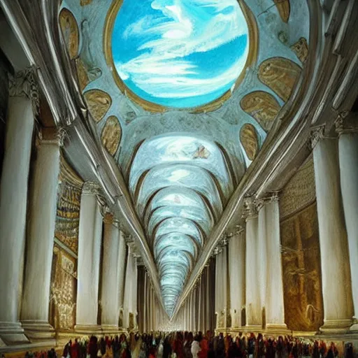 Image similar to Paint the secrets inside the Vatican, Sureal, Trending artstation, cinematográfica, digital Art