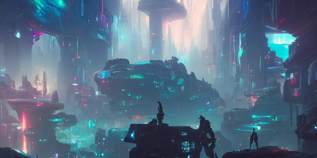 Image similar to cyberpunk world as seen from outer space concept art by pete mohrbacher and artgerm and wlop and greg rutkowski, digital art, highly detailed, intricate, sci-fi, neon colors, sharp focus, Trending on Artstation HQ, deviantart, unreal engine 5, 4K UHD image