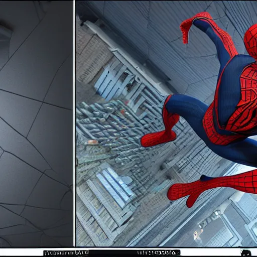 Image similar to 3 d model, spider - man by pantokrator rendered in unreal engine, orthodox cyberpunk, mech body, wires from the matrix movie, sci - fi
