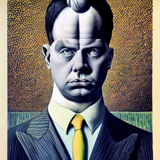 Image similar to figurative avant garde post - morden monumental dynamic portrait by magritte and hogarth, inspired by william blake and gaugin, illusion surreal art, highly conceptual figurative art, intricate detailed illustration, controversial poster art, polish poster art, geometrical drawings, no blur