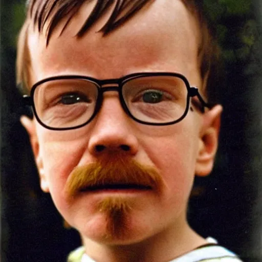 Image similar to walter white as a child