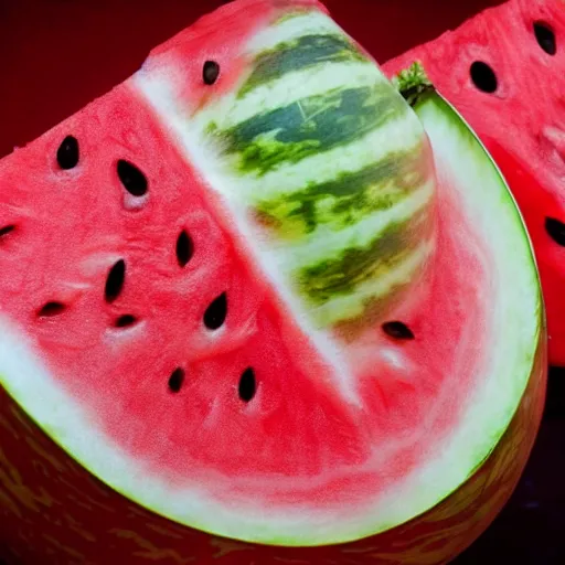 Image similar to photo of a watermelon on fire