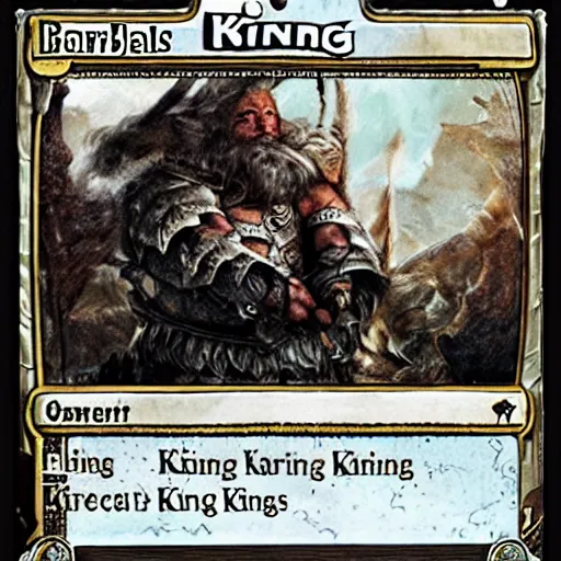 Image similar to barbarous king