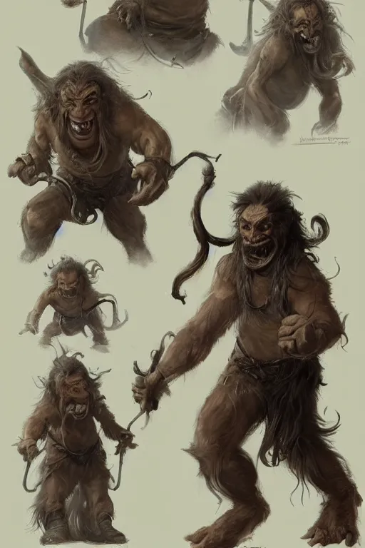 Prompt: Concept art of a troll by Even Amundsen