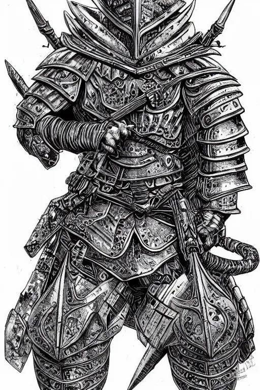 Image similar to armoured warrior, symmetrical, highly detailed, digital art, rose thorn themed armour, sharp focus, trending on art station, kentaro miura manga art style