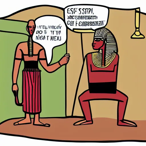 Prompt: illustration of an angry egyptian god arguing with a barista at starbucks — s 1 0 0 0