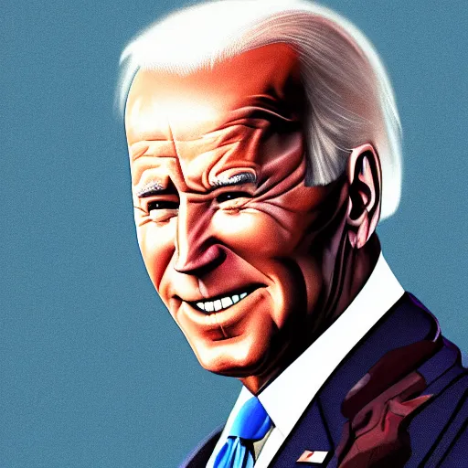 Prompt: President Joe Biden. Energy aura. Fantasy concept art. Best of ArtStation.