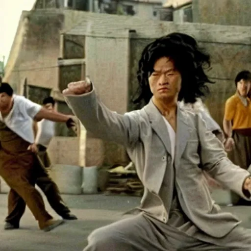 Image similar to kung fu hustle, humor movie scene