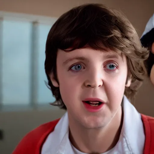 Image similar to Paul McCartney as Dustin in Stranger Things