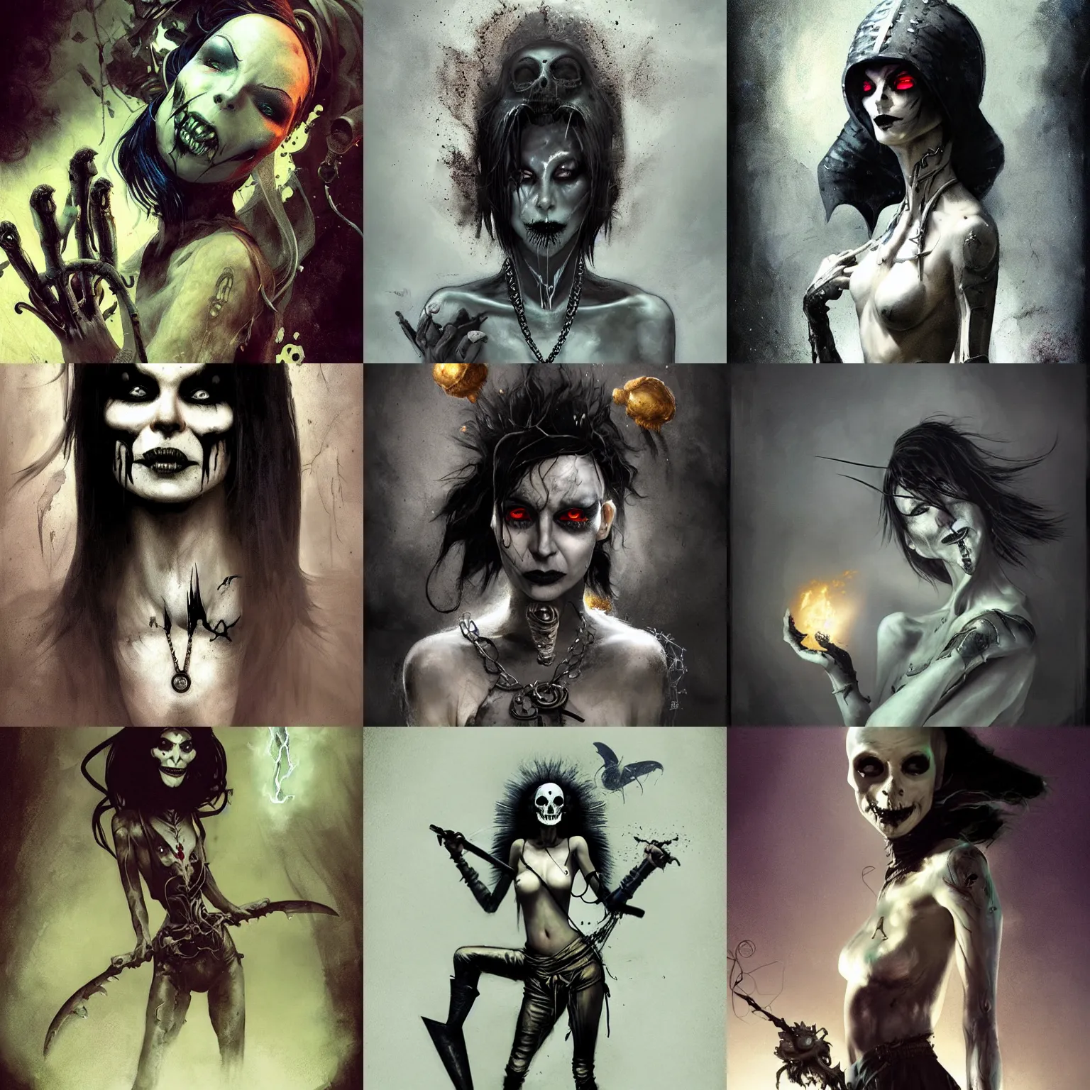 Prompt: wyona rider as death from sandman, gentle smile, by cedric peyravernay and mikko lagerstedt, by lecouffe deharme and maciej kuciara, by dave mckean, craig mullins, peter mohrbacher, goth chic, ankh pendant, soft lightning, eyeliner, punk rock, high detailed, 8 k