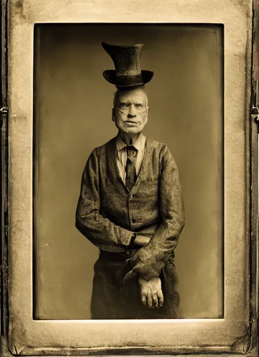 Image similar to old wet plate collodion photography portrait, hyper realistic, elegant, highly detailed, parallax, leica, medium format, by jheronimus bosch and richard avedon