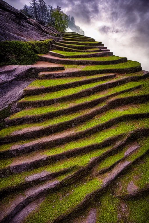 Image similar to stairway to heaven, photographic art by martin rak