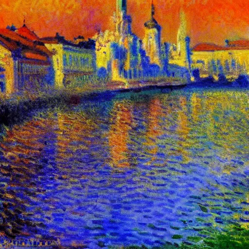 Image similar to Zagreb painted by Monet