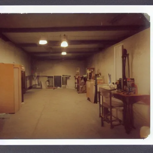 Prompt: polaroid photo of the backrooms, realistic