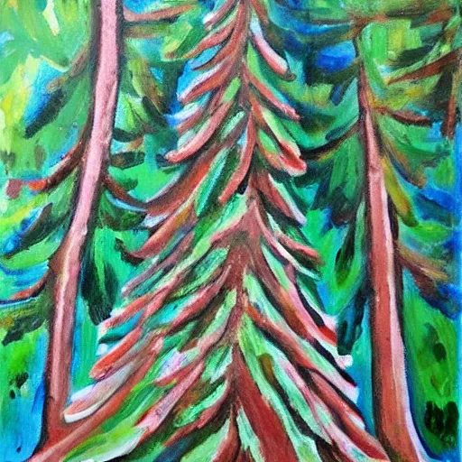 Image similar to 🌲🌲🌲🎨🖌️