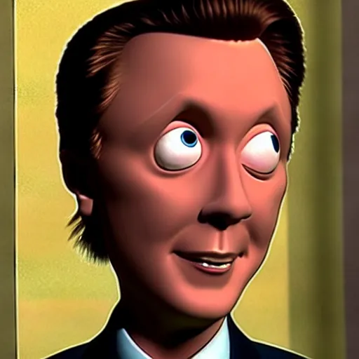 Image similar to Christopher Walken as a Pixar character