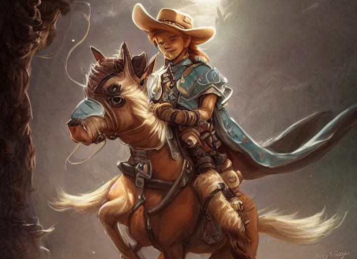 Prompt: cute little cat cowboy sitting on horse, tiny, small, miniature animal, baby animal, short, pale black armor, cute and adorable, pretty, beautiful, dnd character art portrait, matte fantasy painting, deviantart artstation, by jason felix by steve argyle by tyler jacobson by peter mohrbacher, cinematic lighting