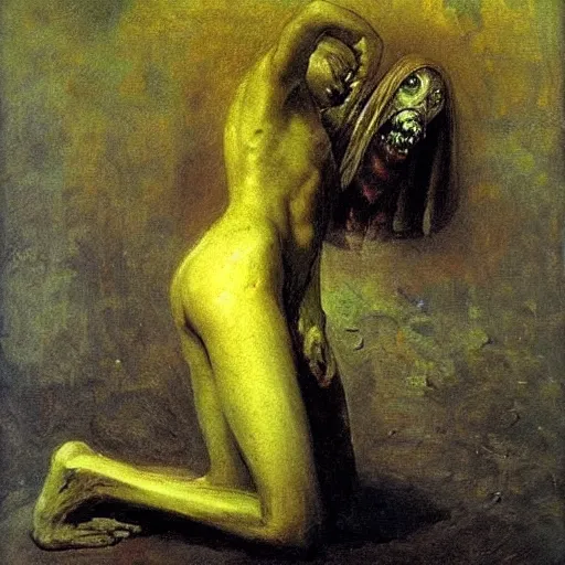 Image similar to alien by ilya repin