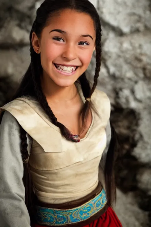 Prompt: photo of real life Katara from Avatar, smiling