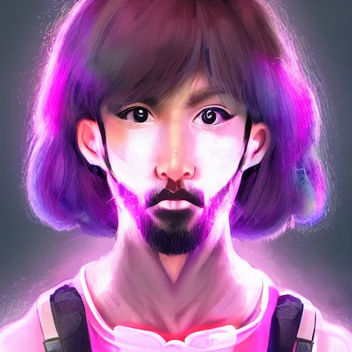 Prompt: kawaii raver guy looking at the camera :: full body character concept art, trending on artstation, symmetrical, symmetrical eyes, detailed, professional, 2 point studio lighting