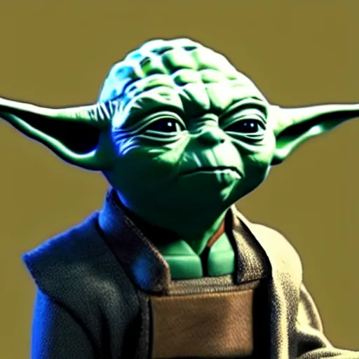 Prompt: yoda wearing a star trek uniform, photorealistic , 8k