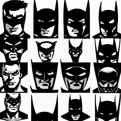 Prompt: Batman profile picture comic style