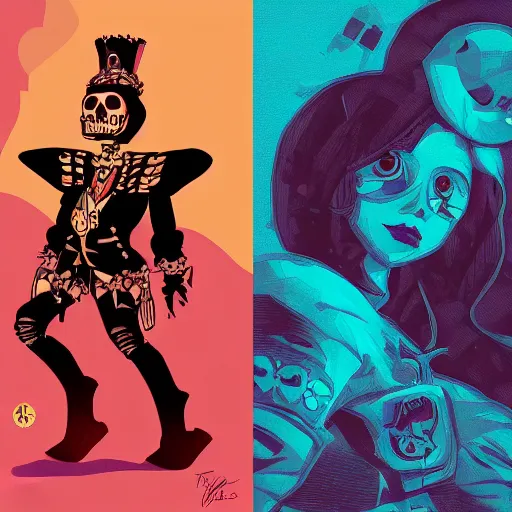 Image similar to portrait skull girl princess by petros afshar, tom whalen, laurie greasley, jc leyendecker and singer sargent