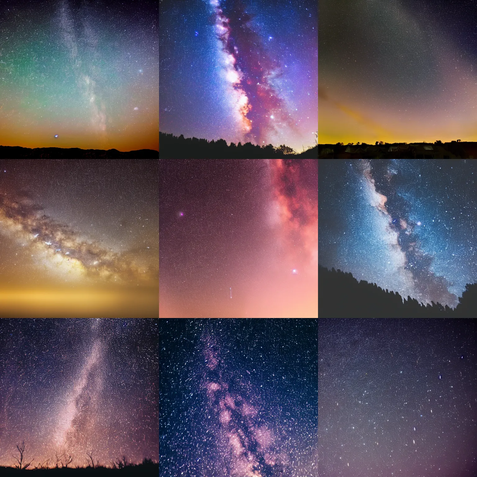 Image similar to HD Dslr professional photograph of a sky full of beautiful stars