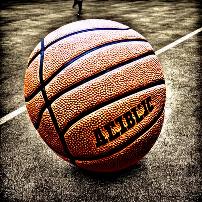 Prompt: a basketball with legs, photo, hdr, funny, silly, intricate details