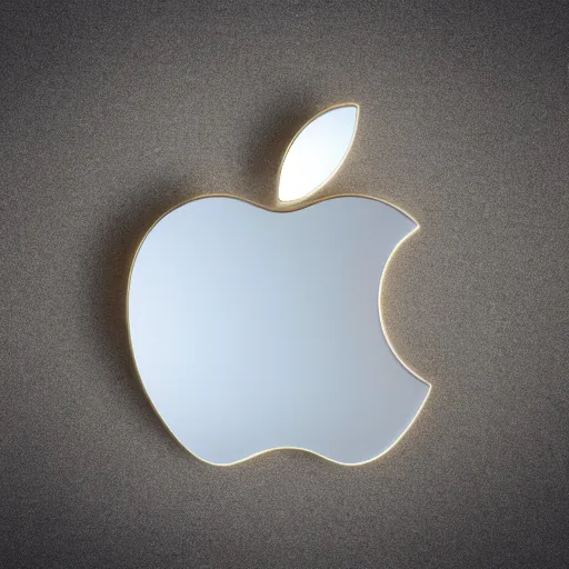Prompt: a logo of a podcast, apple, samsung, 3 d render, octane