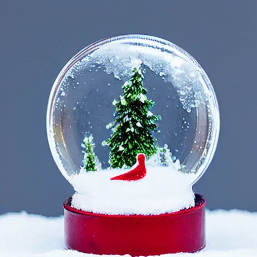 Image similar to snow globe with legs