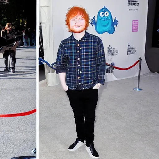 Prompt: ed sheeran turned into a Pixar character