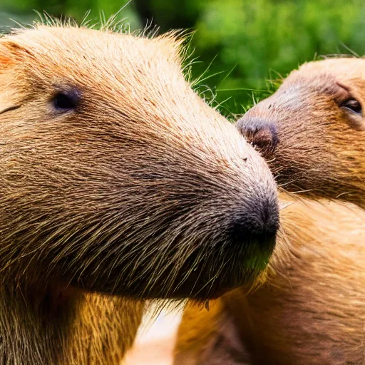 Prompt: photo of capybara eating a gpu, highly detailed, high quality, nature photography, 8 k, canon 3 0 0 mm, professional photographer, 4 0 mp, lifelike, top - rated, award winning, realistic, sharp, no blur, edited, corrected, trending