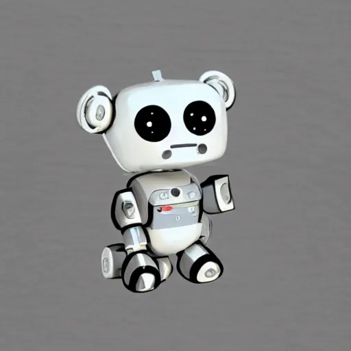 Image similar to tiny robot with a heart plushies