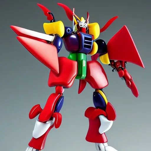 Prompt: intricate design of fruit robot by go nagai, gundam