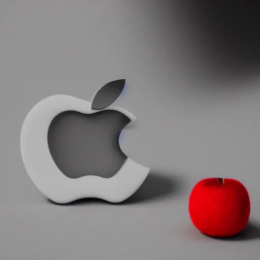 Prompt: apple made of wool cotton melting, octane render, 8 k, highly detailed, white background