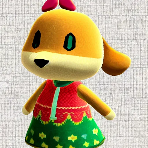 Image similar to animal crossing isabelle artwork