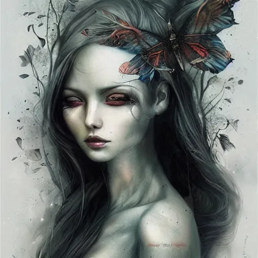 Prompt: just art for dark metal music, no words, no letters, no people, only art by anna dittmann