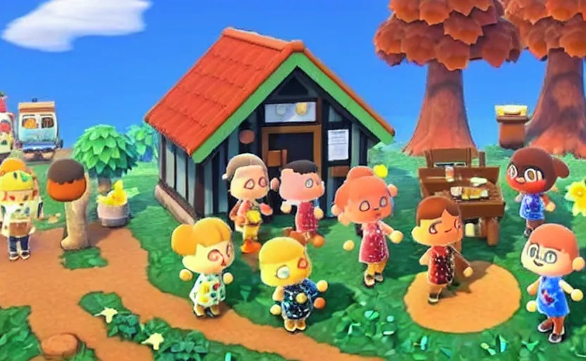 Image similar to animal crossing nuclear explosion