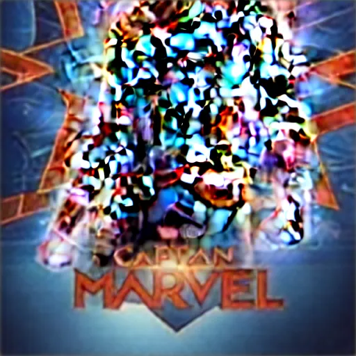 Image similar to video game box art of a ps 4 game called captain marvel, 4 k, highly detailed cover art.