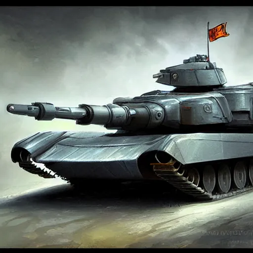 Prompt: Futuristic battle tank, advanced technology, concept art, digital painting, highly detailed, illustration