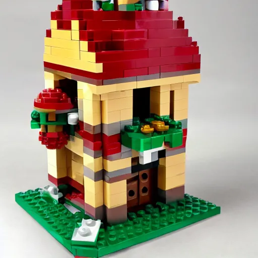 Image similar to lego mario peach's castle set