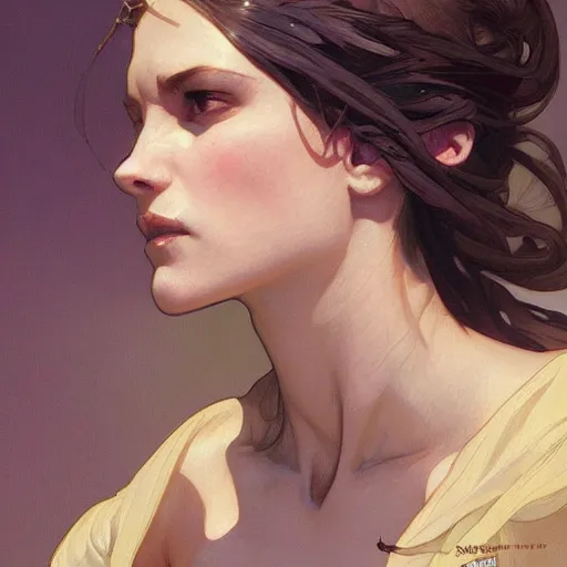 Image similar to digital character concept art by artgerm and greg rutkowski and alphonse mucha. closeup open female mouth, defiant, light effect, 8 k, hyper detailed, intricate, elegant, digital painting, artstation, smooth, sharp focus