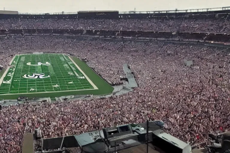 Prompt: eminem rapping in front of an empty stadium and sad, hyper detailed, smooth, unreal engine, sharp focus, ray tracing